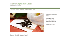 Desktop Screenshot of carrollacupuncture.com